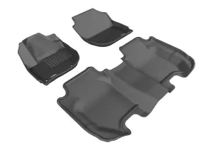 3D MAXpider Floor Mats Honda Fit (2015-2022) All-Weather Kagu Series - Front or Second Row