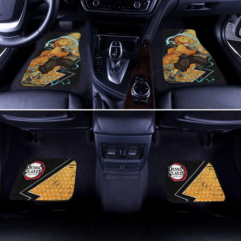Agatsuma Zenitsu Car Floor Mats Custom Car Accessories