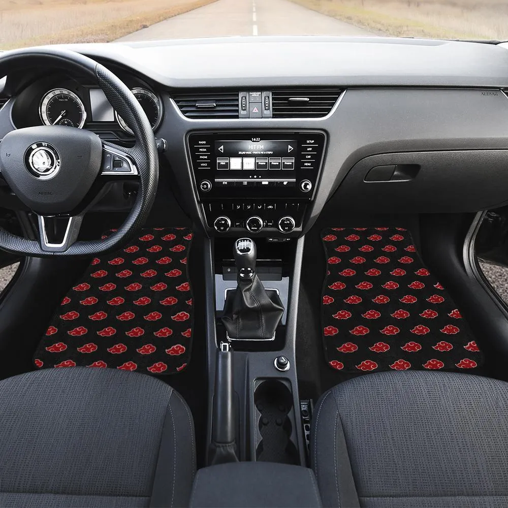 Akatsuki Cloud Car Floor Mats Custom Anime Car Accessories