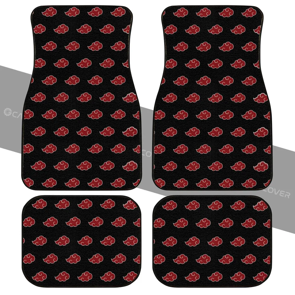 Akatsuki Cloud Car Floor Mats Custom Anime Car Accessories