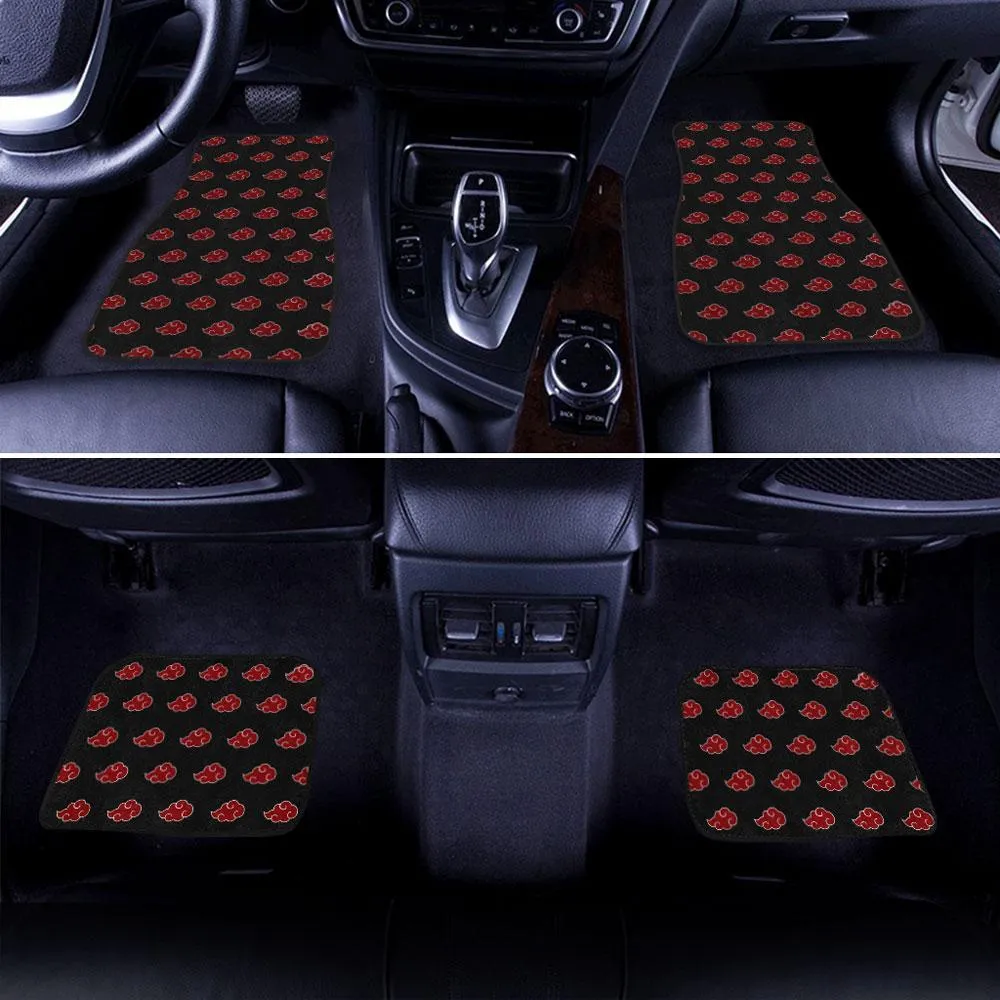 Akatsuki Cloud Car Floor Mats Custom Anime Car Accessories