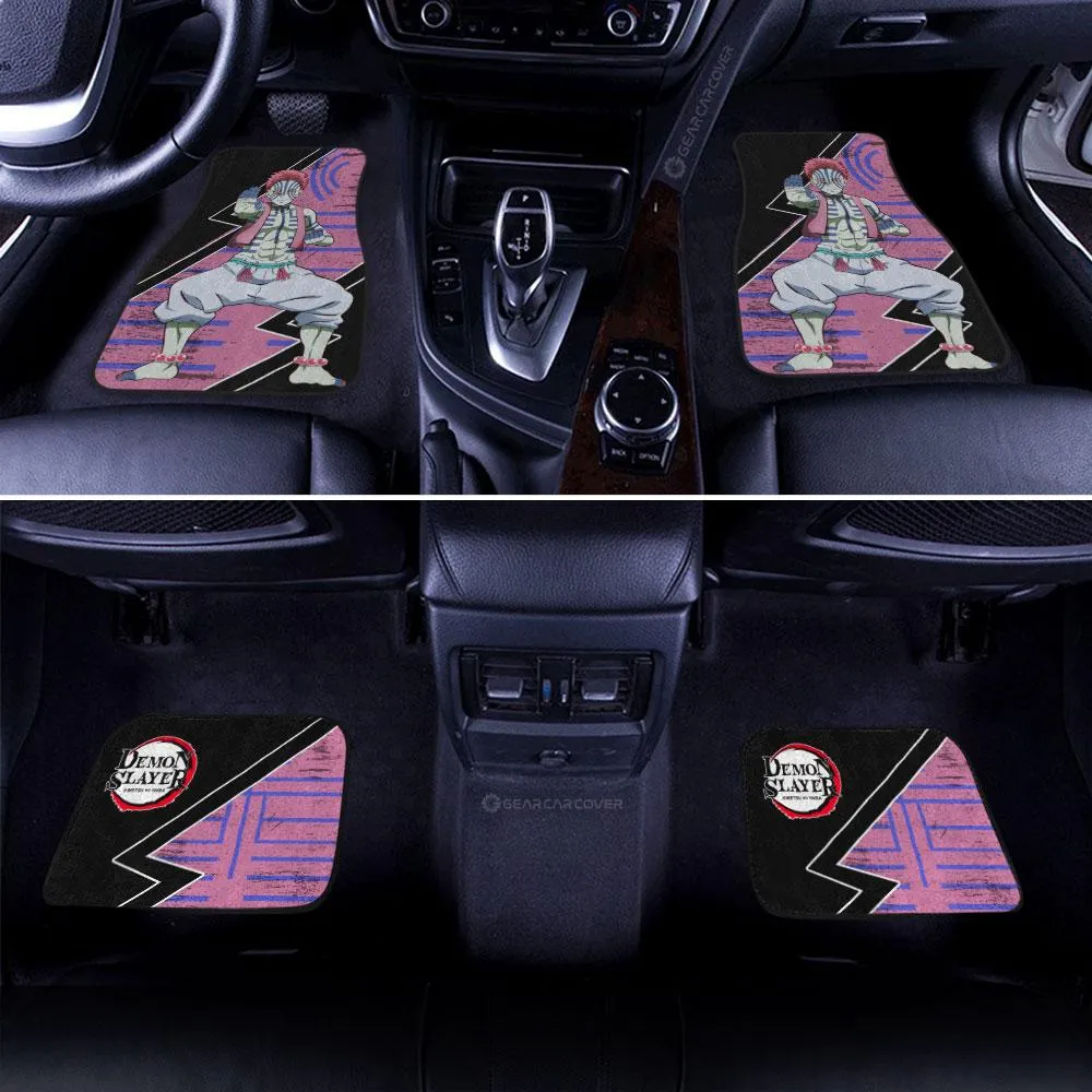 Akaza Car Floor Mats Custom Demon Slayer Anime Car Accessories