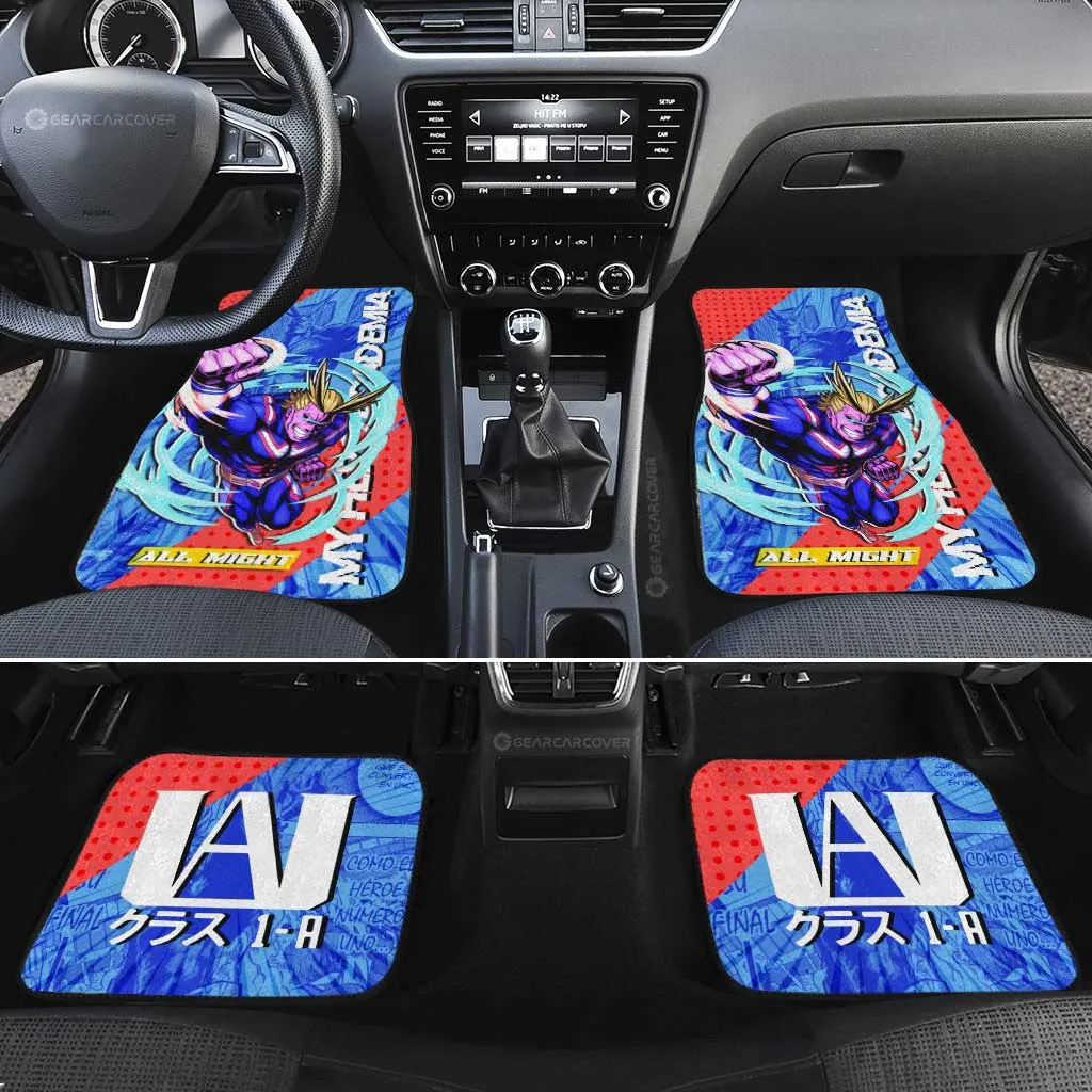 All Might Car Floor Mats Custom My Hero Academia Anime Car Accessories