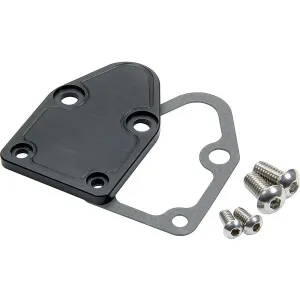 Allstar Performance SB Chevy Fuel Pump Block-Off Plate - Black