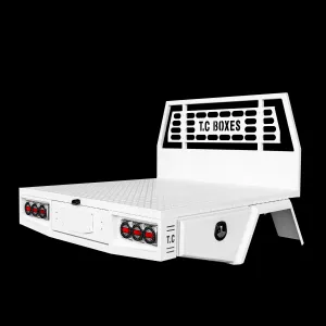 Aluminium Tray 1650mm w/Headboard - White