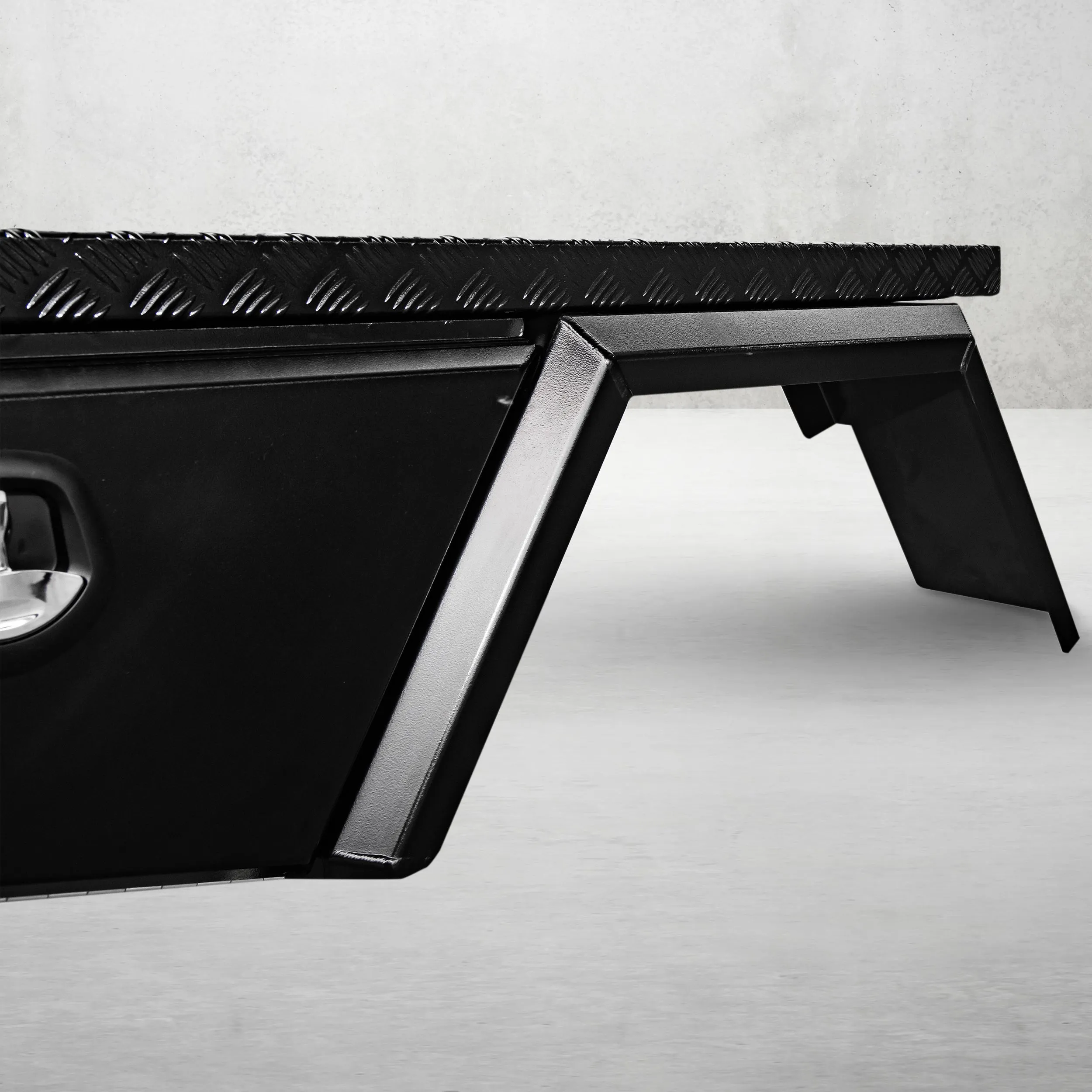 Aluminium Tray 1750mm No Headboard - Black