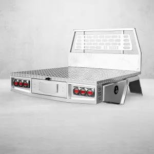 Aluminium Tray w/Headboard 1950mm - Alloy