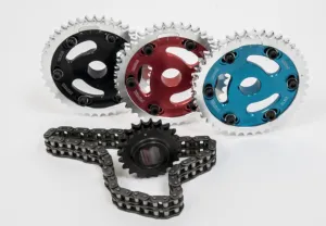 Austin Rover Mini A Series A  998 1275 Piper Cams Duplex Timing Chain Kit - Alloy Pulley PULDMIN