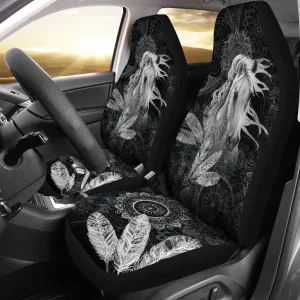 Black And White Boho Horse Universal Fit Car Seat Covers