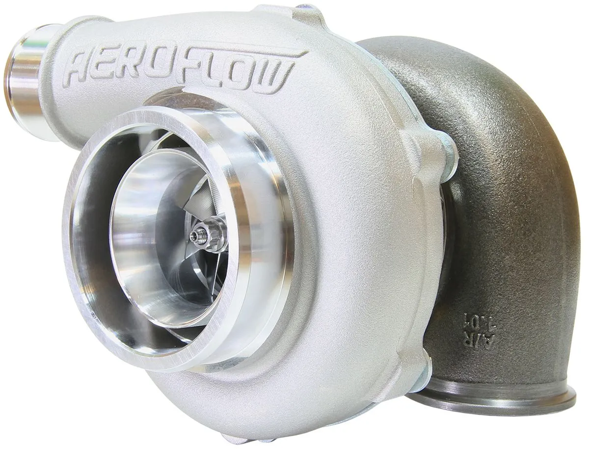 BOOSTED 5455 1.01 Reverse Rotation Turbocharger 650HP, Natural Cast Finish AF800