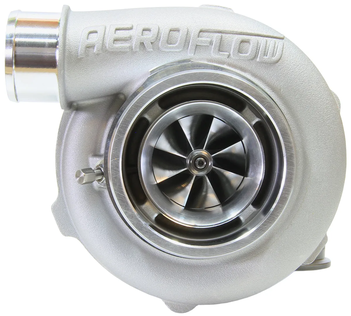 BOOSTED 5455 1.01 Reverse Rotation Turbocharger 650HP, Natural Cast Finish AF800