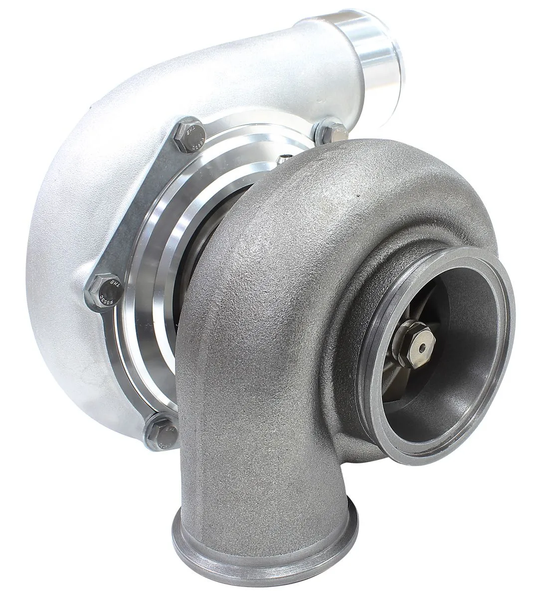 BOOSTED 6662 .83 Reverse Rotation Turbocharger 900HP, Natural Cast Finish AF8005