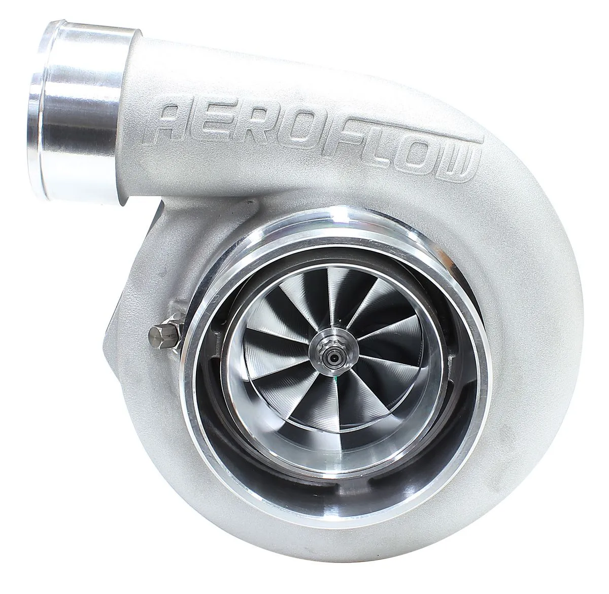 BOOSTED 6662 .83 Reverse Rotation Turbocharger 900HP, Natural Cast Finish AF8005