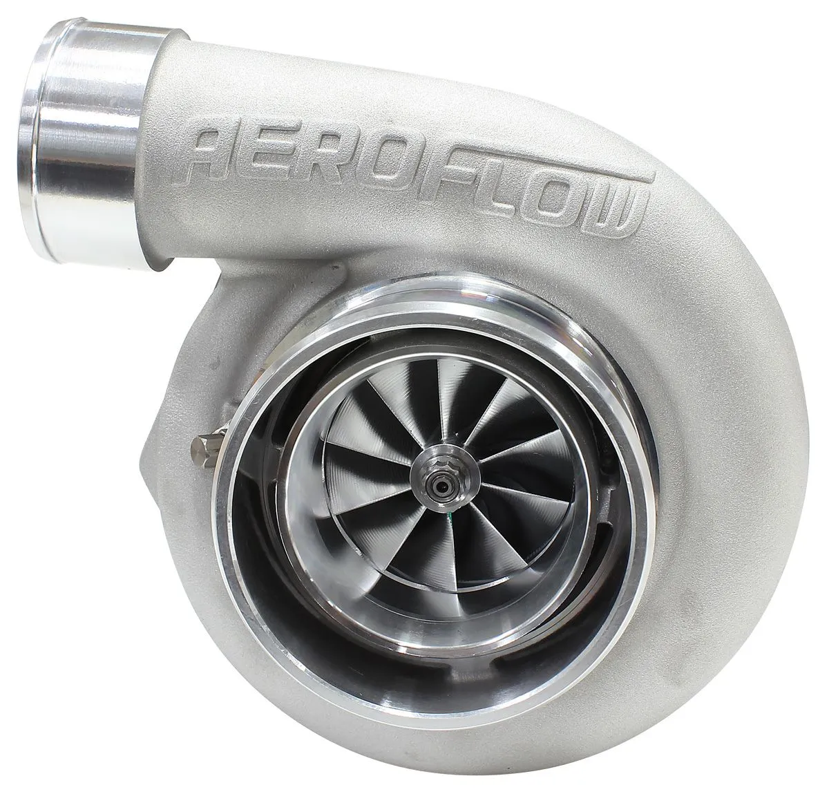BOOSTED 6662 .83 Reverse Rotation Turbocharger 900HP, Natural Cast Finish AF8005