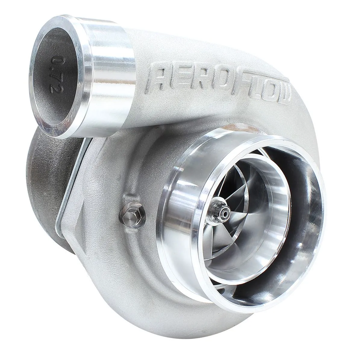 BOOSTED 6662 .83 Reverse Rotation Turbocharger 900HP, Natural Cast Finish AF8005