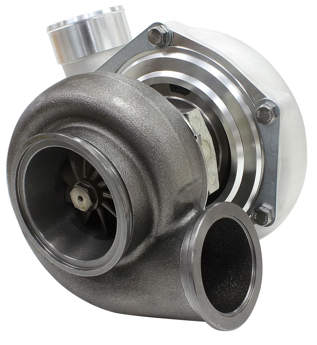 BOOSTED 6662 .83 Reverse Rotation Turbocharger 900HP, Natural Cast Finish AF8005