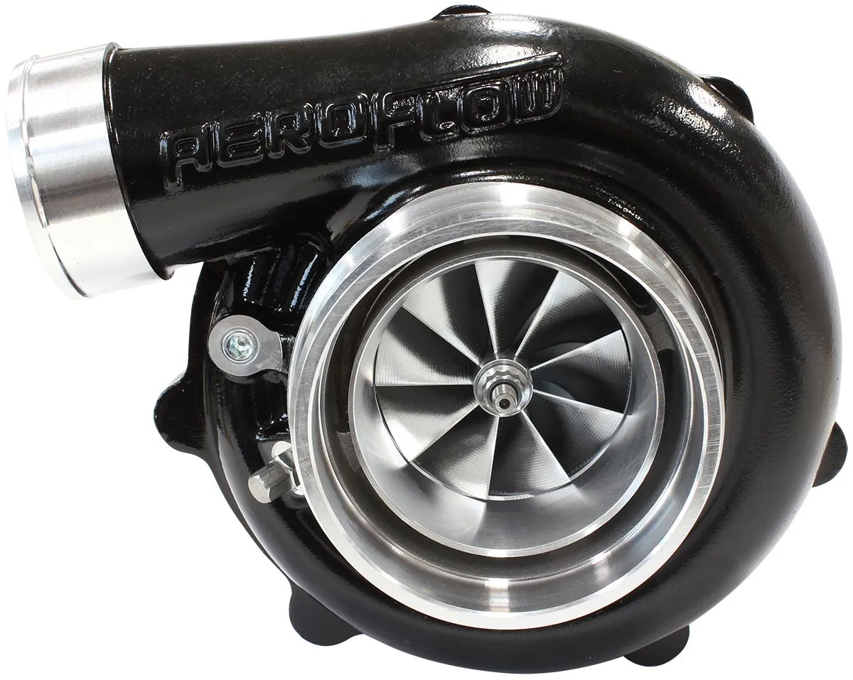 BOOSTED 6862 1.21 Reverse Rotation Turbocharger 1050HP, Hi Temp Black Finish AF8