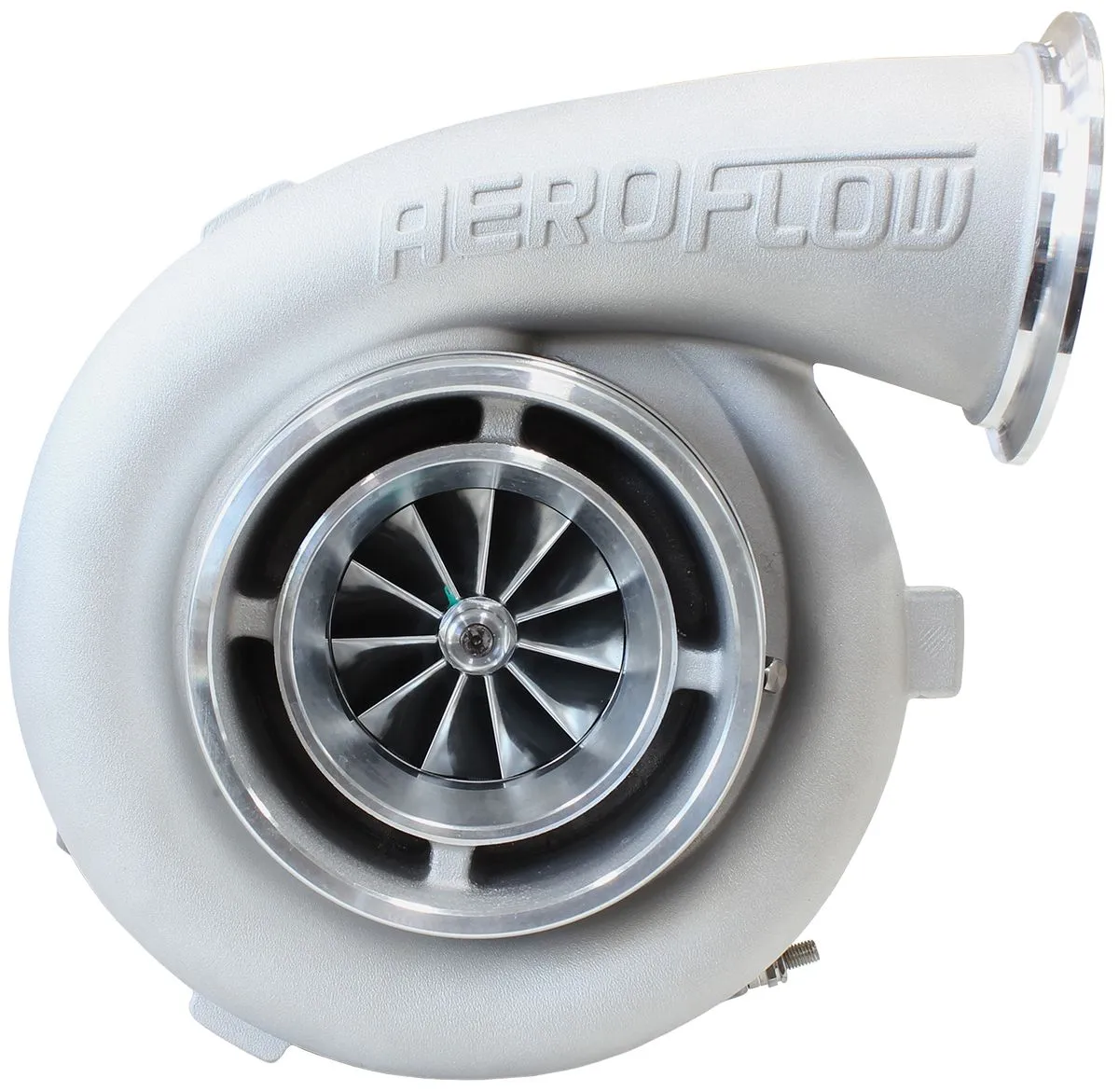 BOOSTED 7075 V-Band 1.16 Turbocharger 950HP, Natural Cast Finish AF8005-4014