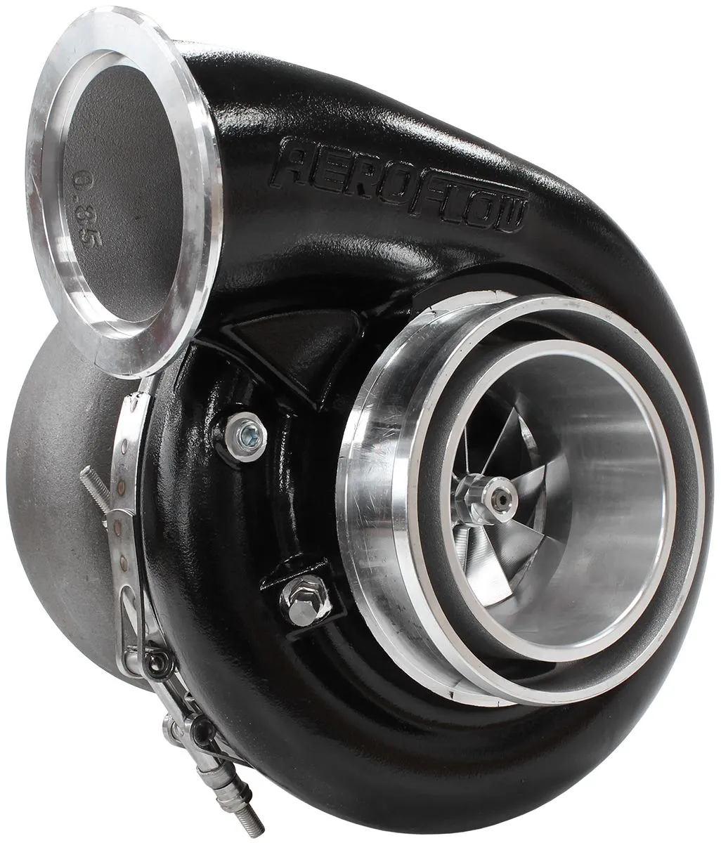 BOOSTED 7975 1.15 Reverse Rotation Turbocharger 1450HP, Hi Temp Black Finish AF8