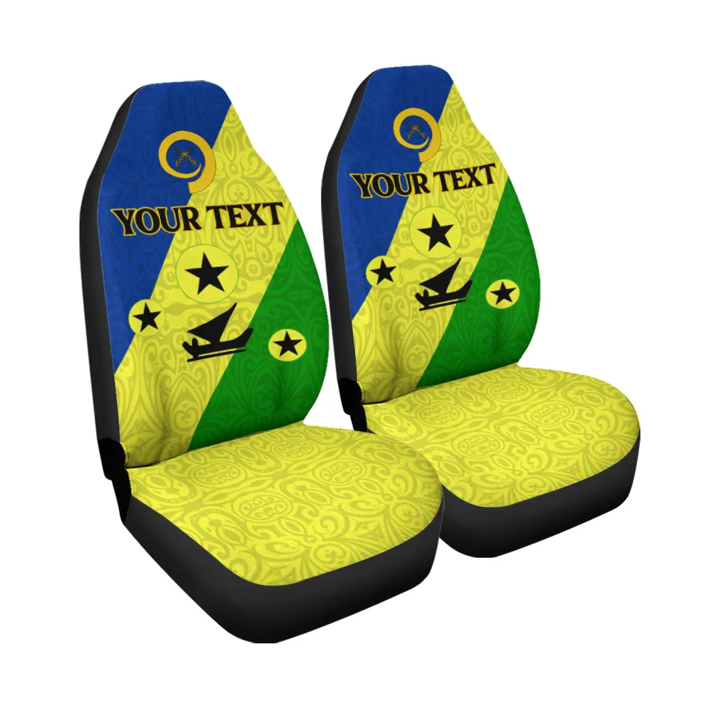 Custom Vanuatu Malampa Province Car Seat Covers Flag Style