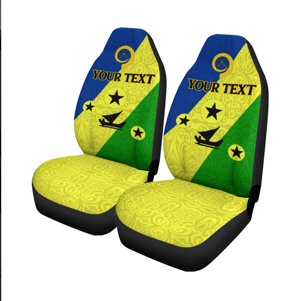 Custom Vanuatu Malampa Province Car Seat Covers Flag Style