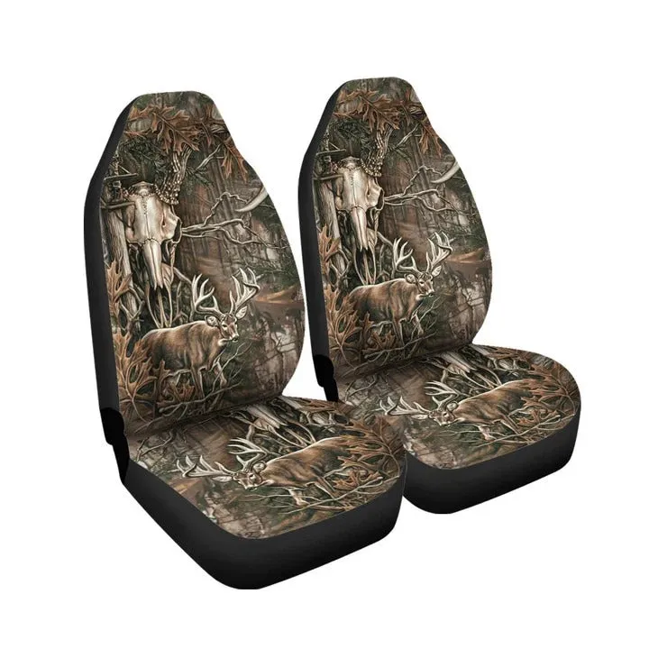 Deer Skull Front Car Seat Cover