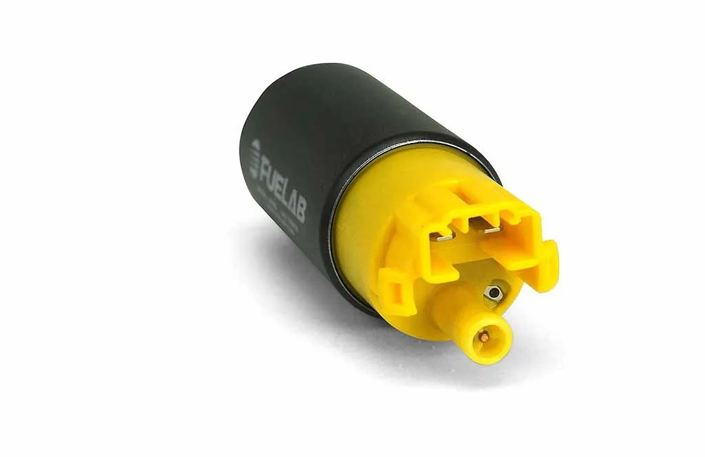 FUELAB 49465 In-Tank Fuel Pump (340 LPH @ 3 bar, 13.5v) Inlet Inline with Outlet