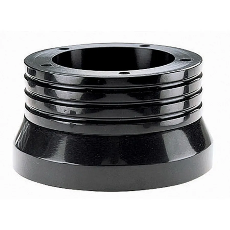 Grant Billet Installation Kit - Black Polished - 5 Bolt Steering Wheel / Security System