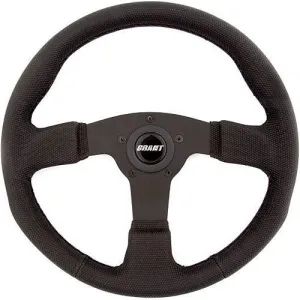 Grant Steering Wheels Gripper Steering Wheel 13-1/2" Diameter 3-Spoke 1" Dish - Diamond Textured Vinyl Grip