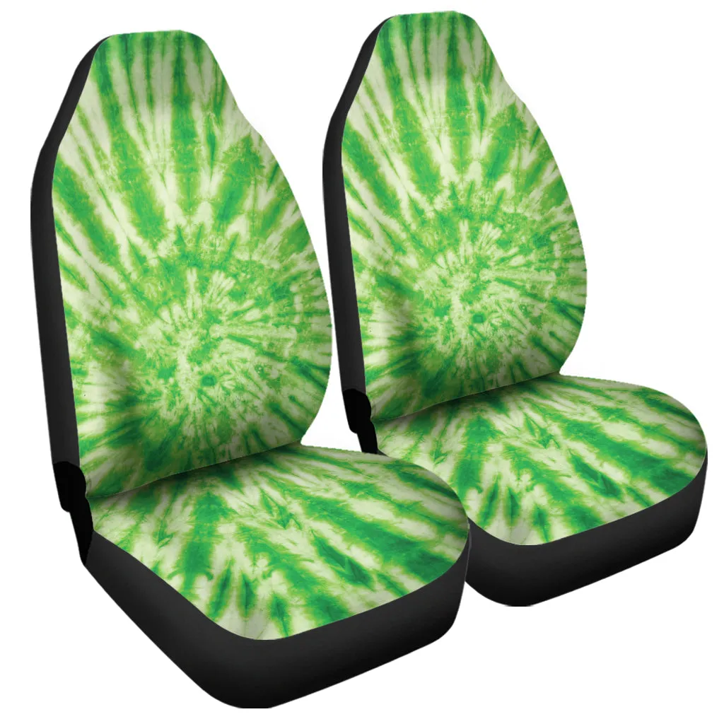 Green Tie Dye Print Universal Fit Car Seat Covers