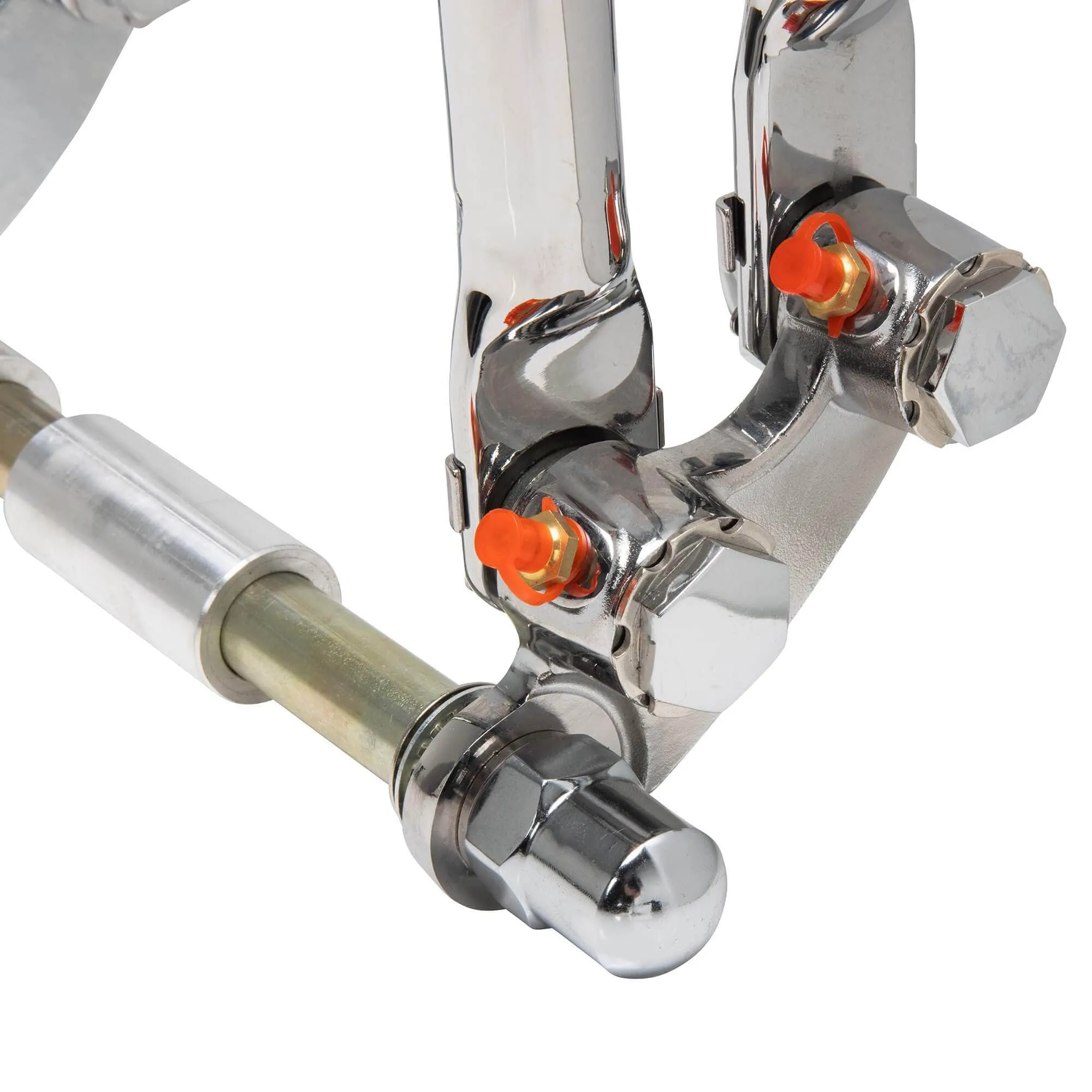 Hardbody Antique Style Springer Front End - 2 inch Under Length - Chrome