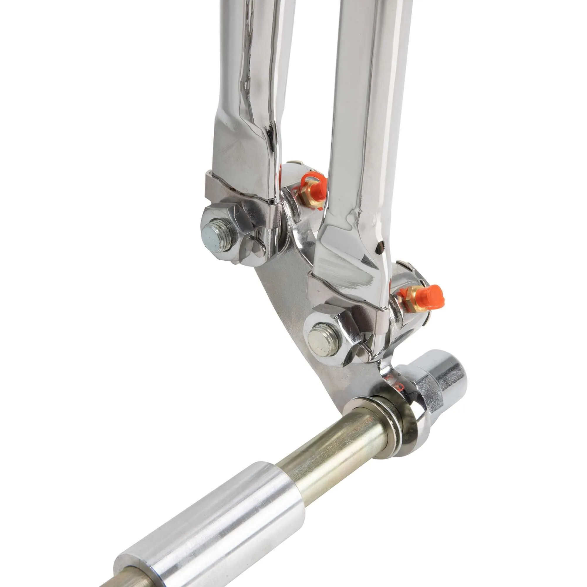 Hardbody Antique Style Springer Front End - 2 inch Under Length - Chrome