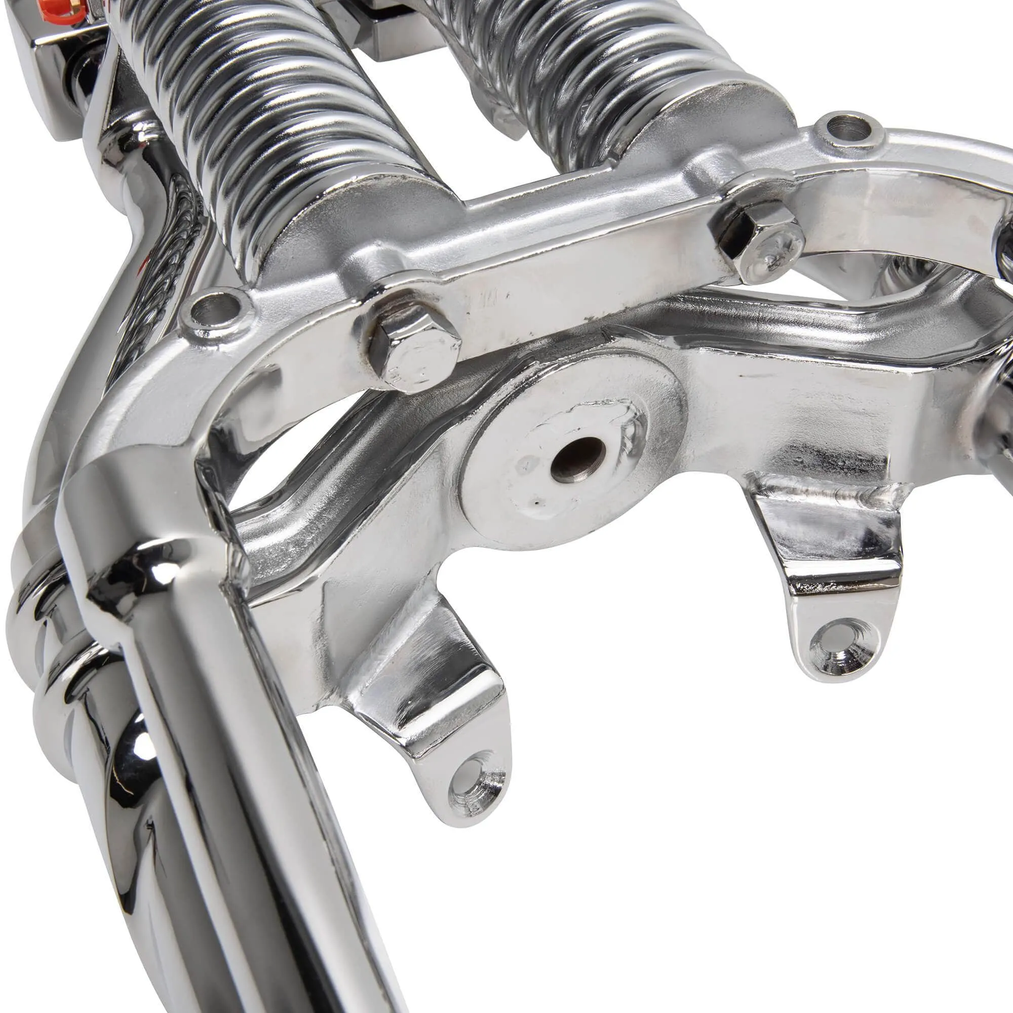 Hardbody Antique Style Springer Front End - 2 inch Under Length - Chrome