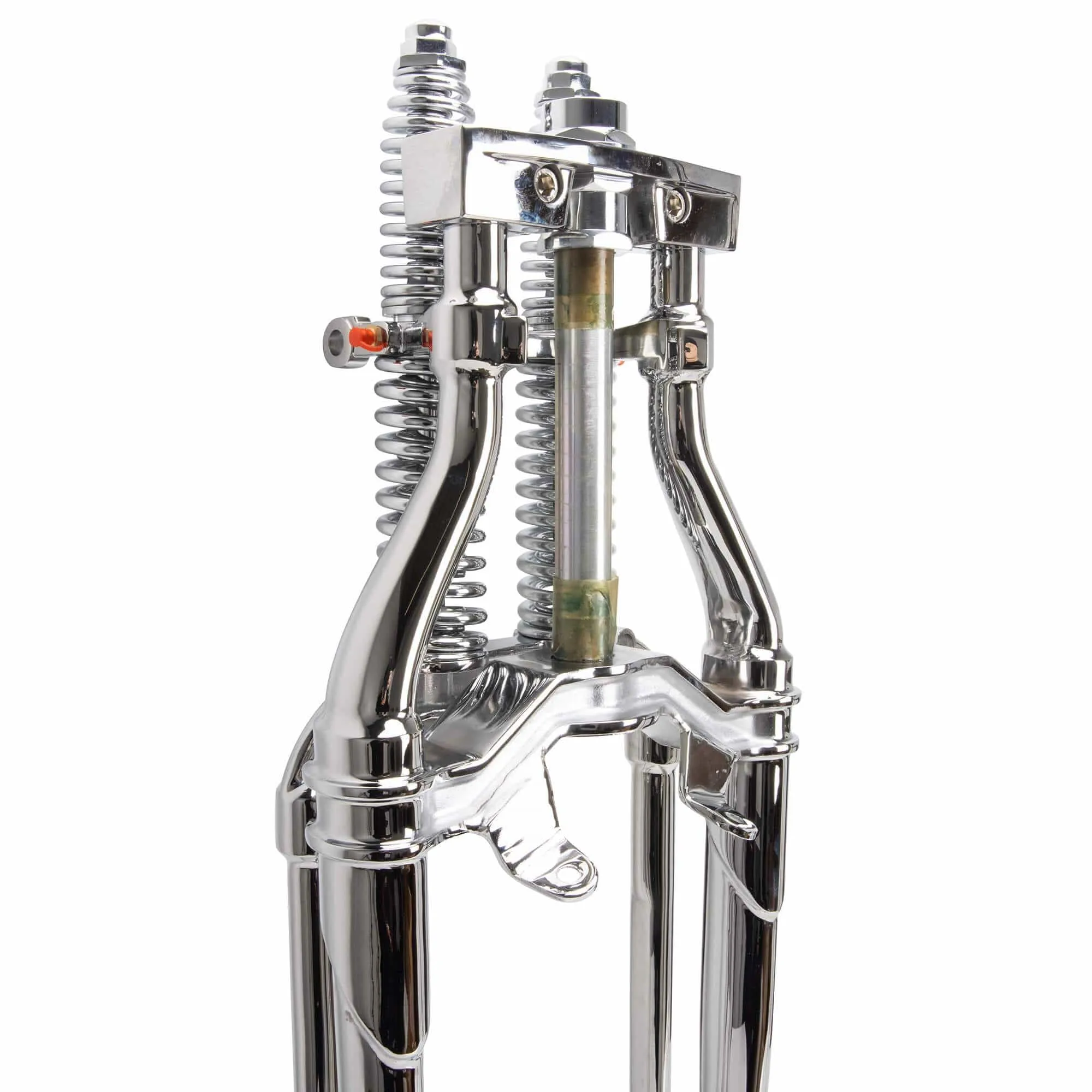 Hardbody Antique Style Springer Front End - 2 inch Under Length - Chrome