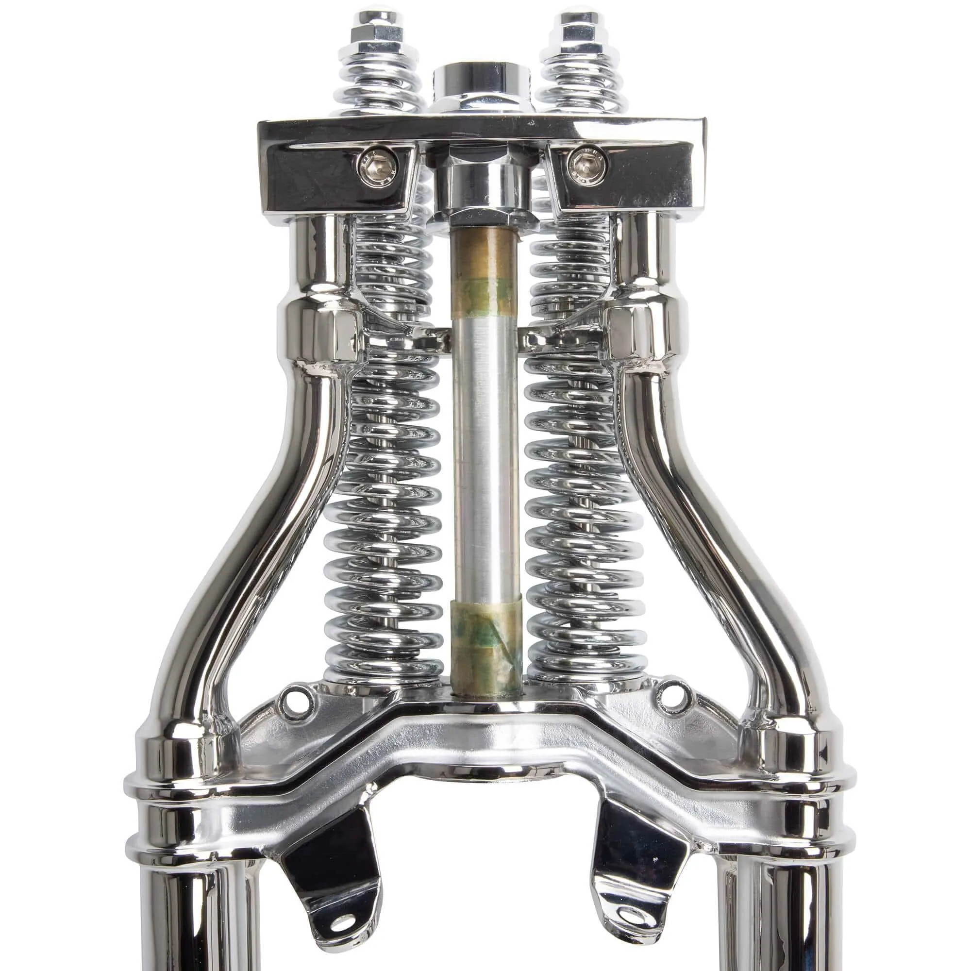 Hardbody Antique Style Springer Front End - 2 inch Under Length - Chrome