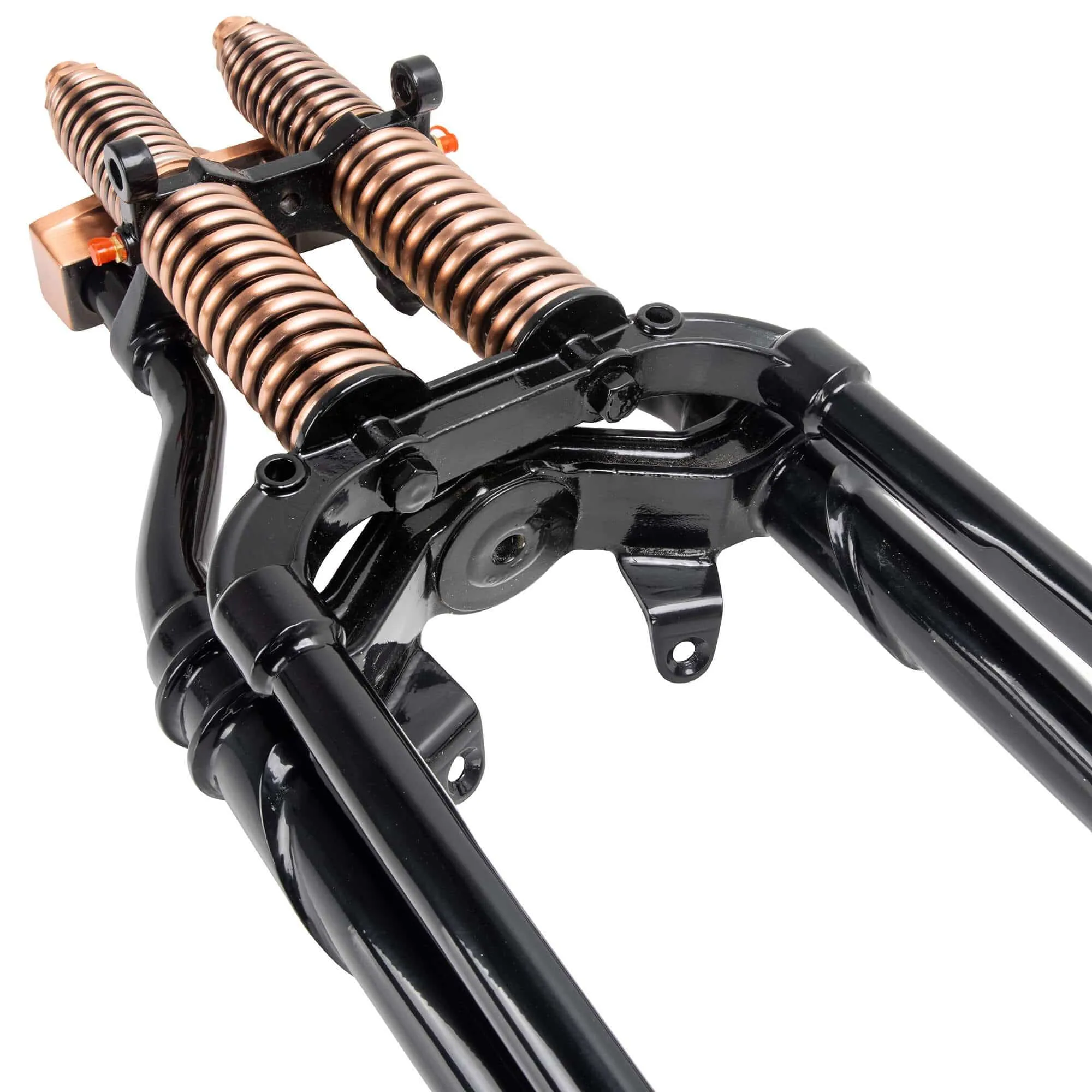 Hardbody Antique Style Springer Front End - 2 inch Under Length - Copper and Black