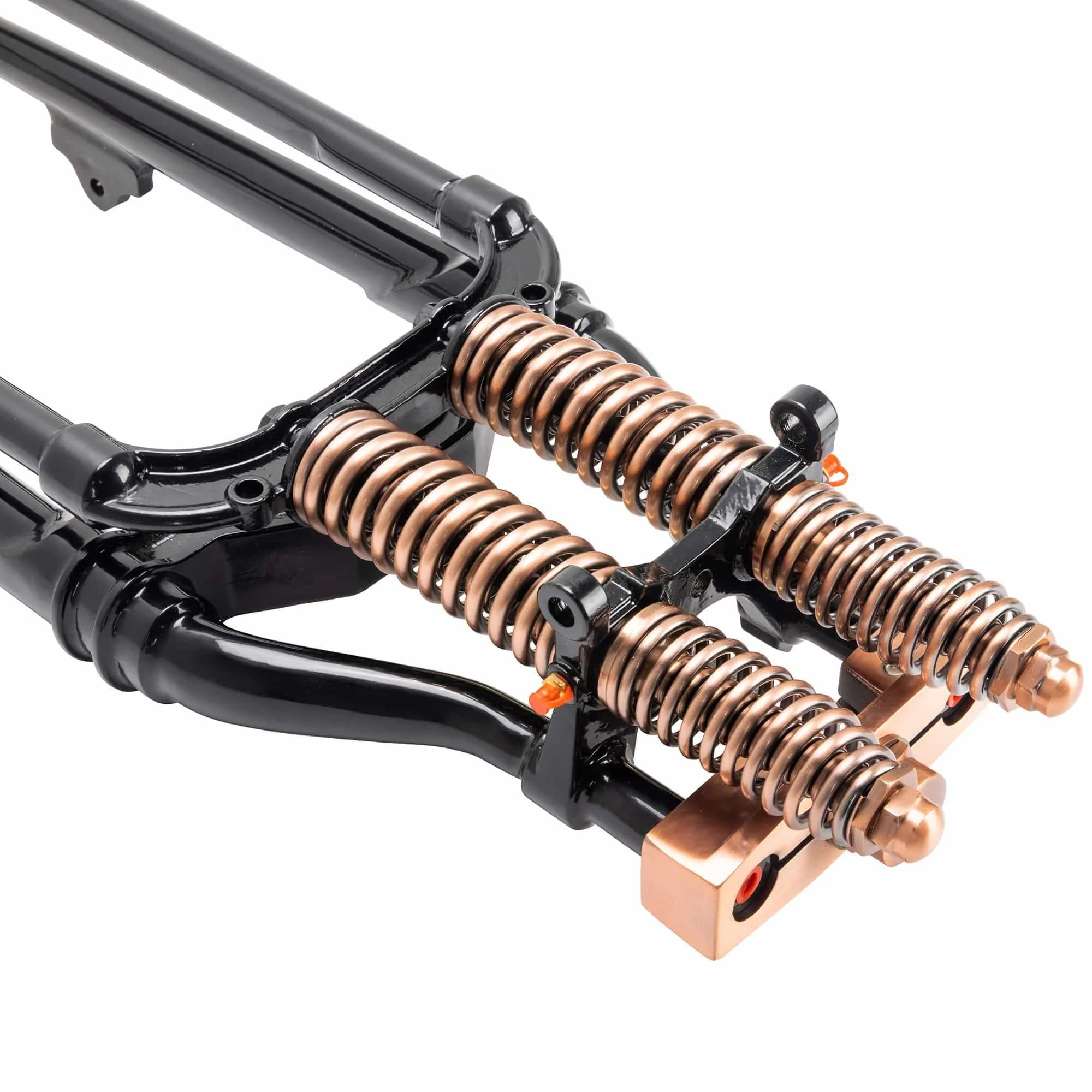 Hardbody Antique Style Springer Front End - 2 inch Under Length - Copper and Black