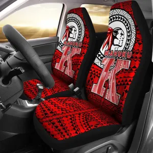 Hawaii Polynesian Car Seat Covers Red Raider Kahuku