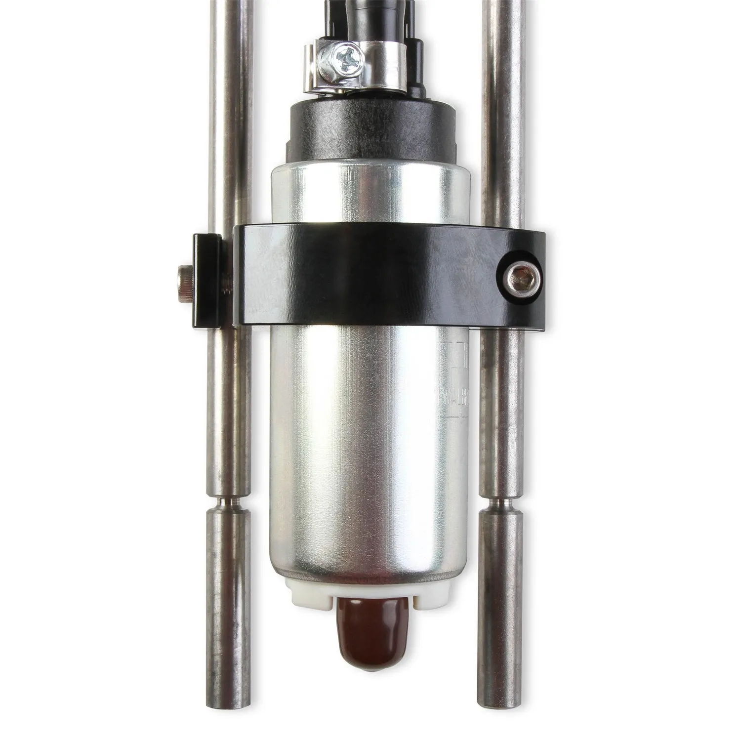 Holley Electric In-Tank Fuel Pump - 5-3/8 in 12-Bolt Flange - 255 lph - 8 AN Inlet - 10 AN Outlet - 7-1/2 to 12 in Depth - Installation  - Gas