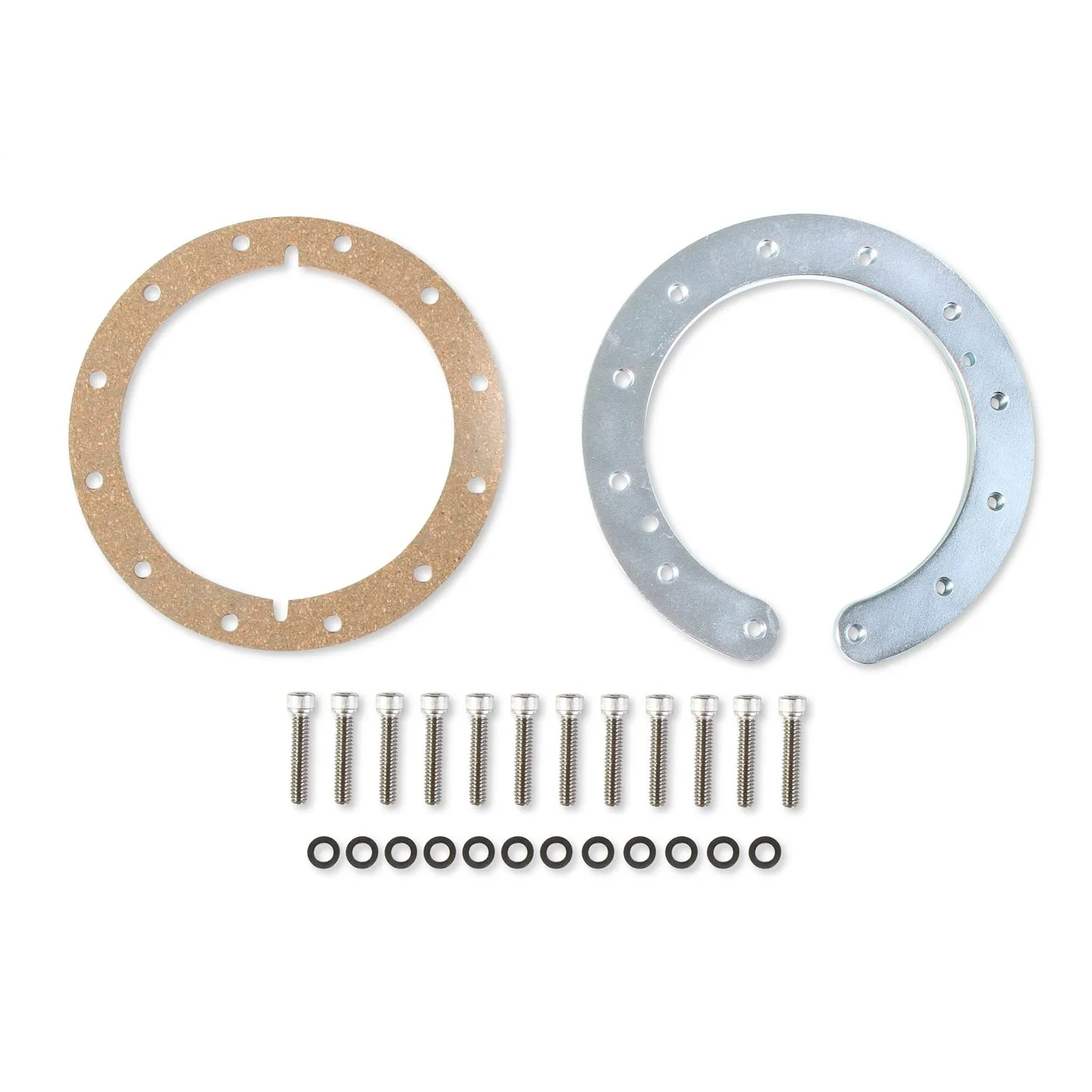 Holley Electric In-Tank Fuel Pump - 5-3/8 in 12-Bolt Flange - 255 lph - 8 AN Inlet - 10 AN Outlet - 7-1/2 to 12 in Depth - Installation  - Gas