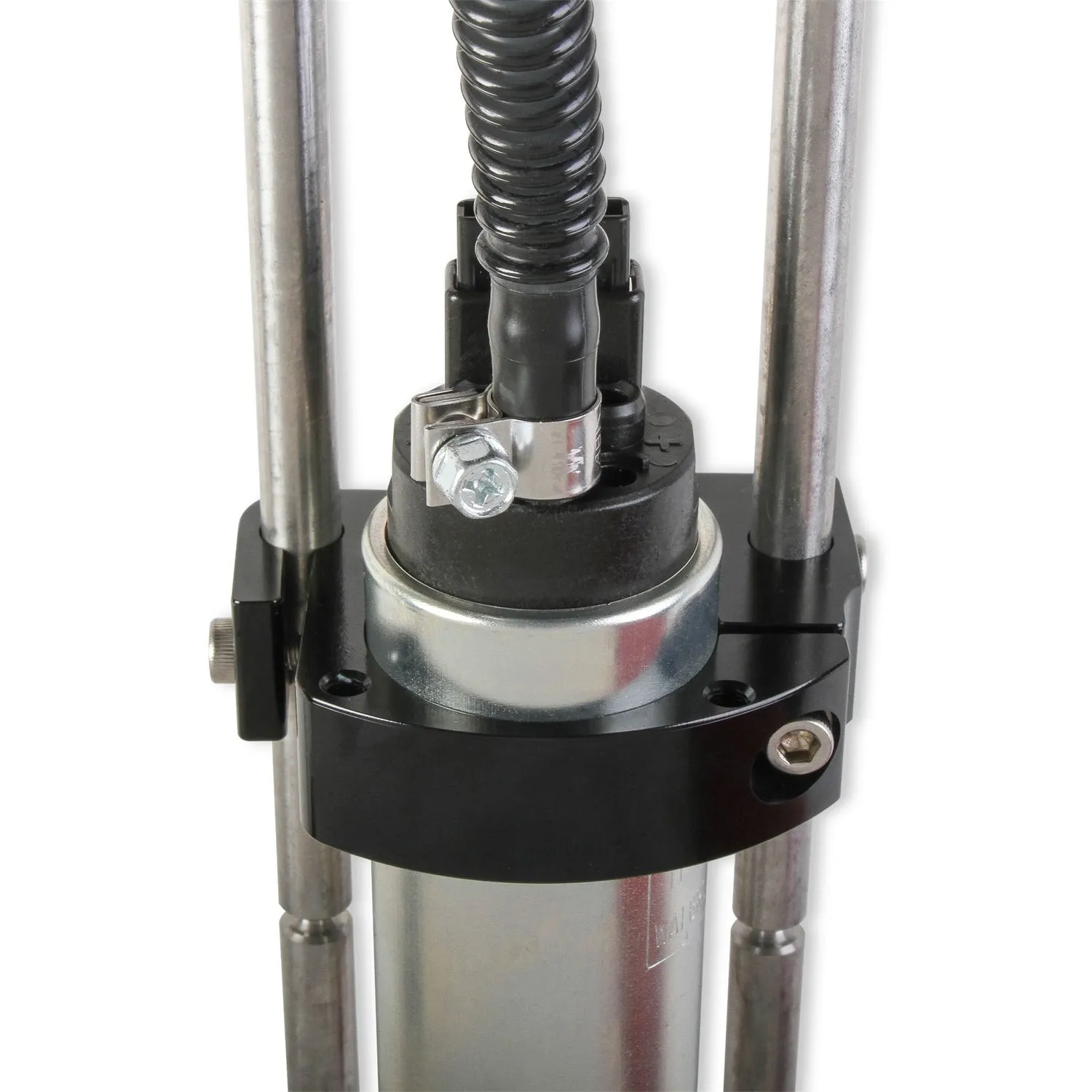 Holley Electric In-Tank Fuel Pump - 5-3/8 in 12-Bolt Flange - 255 lph - 8 AN Inlet - 10 AN Outlet - 7-1/2 to 12 in Depth - Installation  - Gas