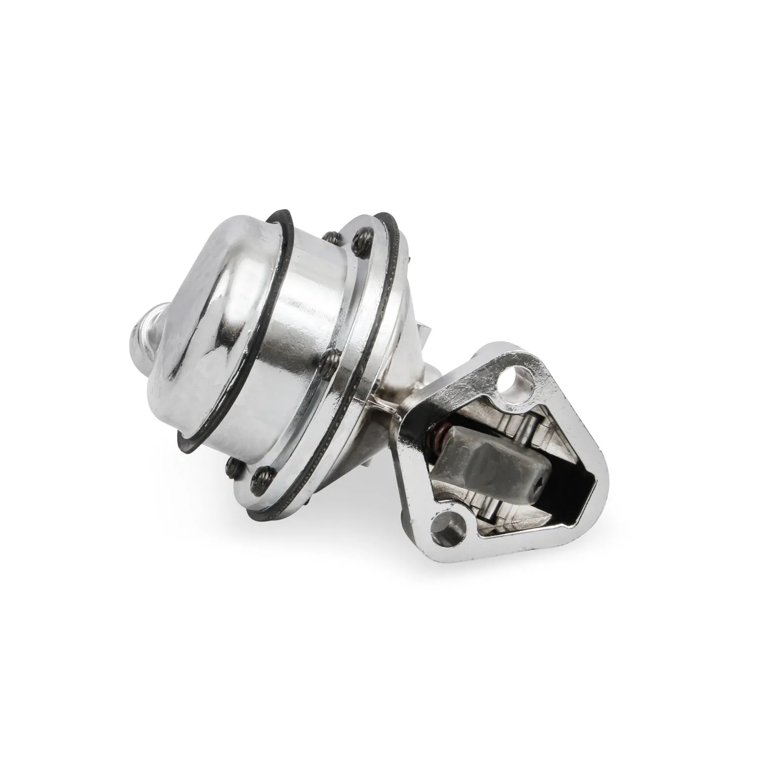 Holley Mechanical Fuel Pump - 110 gph - 6.5-8 psi - 3/8 in NPT Female Inlet / Outlet - Polished - Gas - Small Block Chevy
