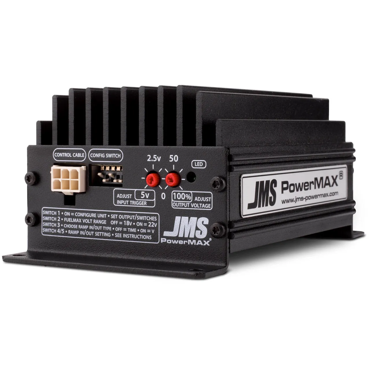 JMS PowerMAX V2 Fuel Pump Booster - Splice-In - 14.4-22V Range - 3-7 psi More - Cadillac CTS 2008-16 / Chevy Camaro 2010-16 / Corvette 2008-13 P2000GMP