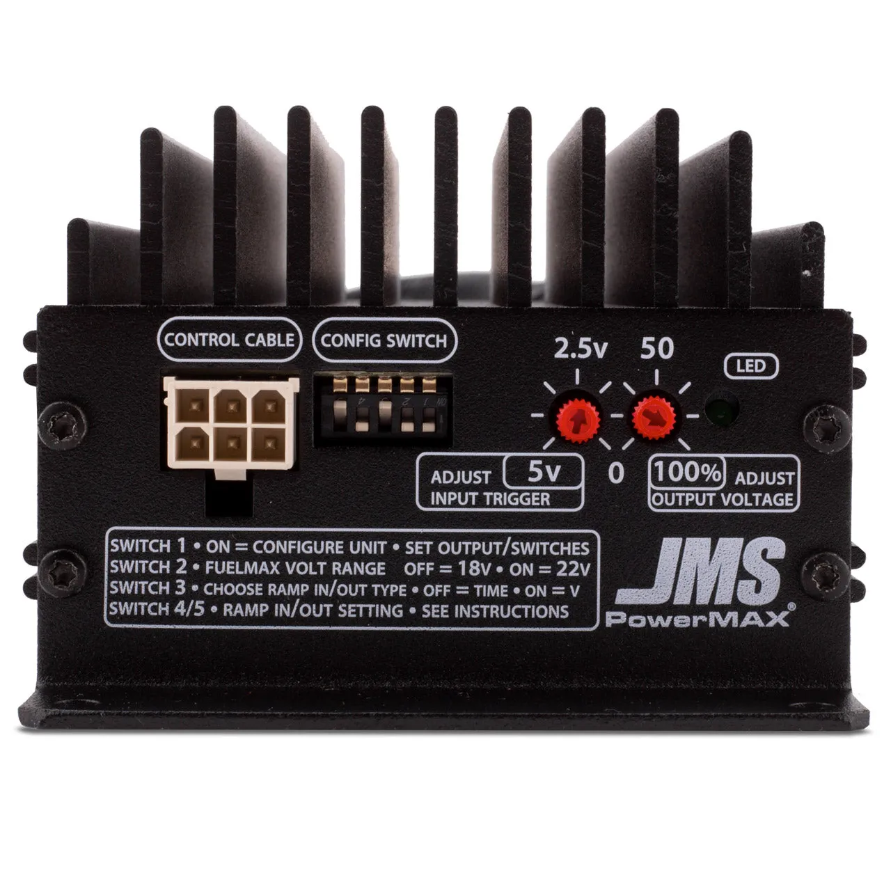 JMS PowerMAX V2 Fuel Pump Booster - Splice-In - 14.4-22V Range - 3-7 psi More - Cadillac CTS 2008-16 / Chevy Camaro 2010-16 / Corvette 2008-13 P2000GMP