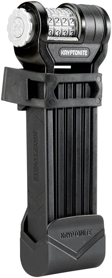 KRYPTONITE KEEPER 585 COMBO FOLDING LOCK - 85CM 3MM BLACK #