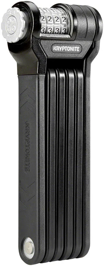 KRYPTONITE KEEPER 585 COMBO FOLDING LOCK - 85CM 3MM BLACK #