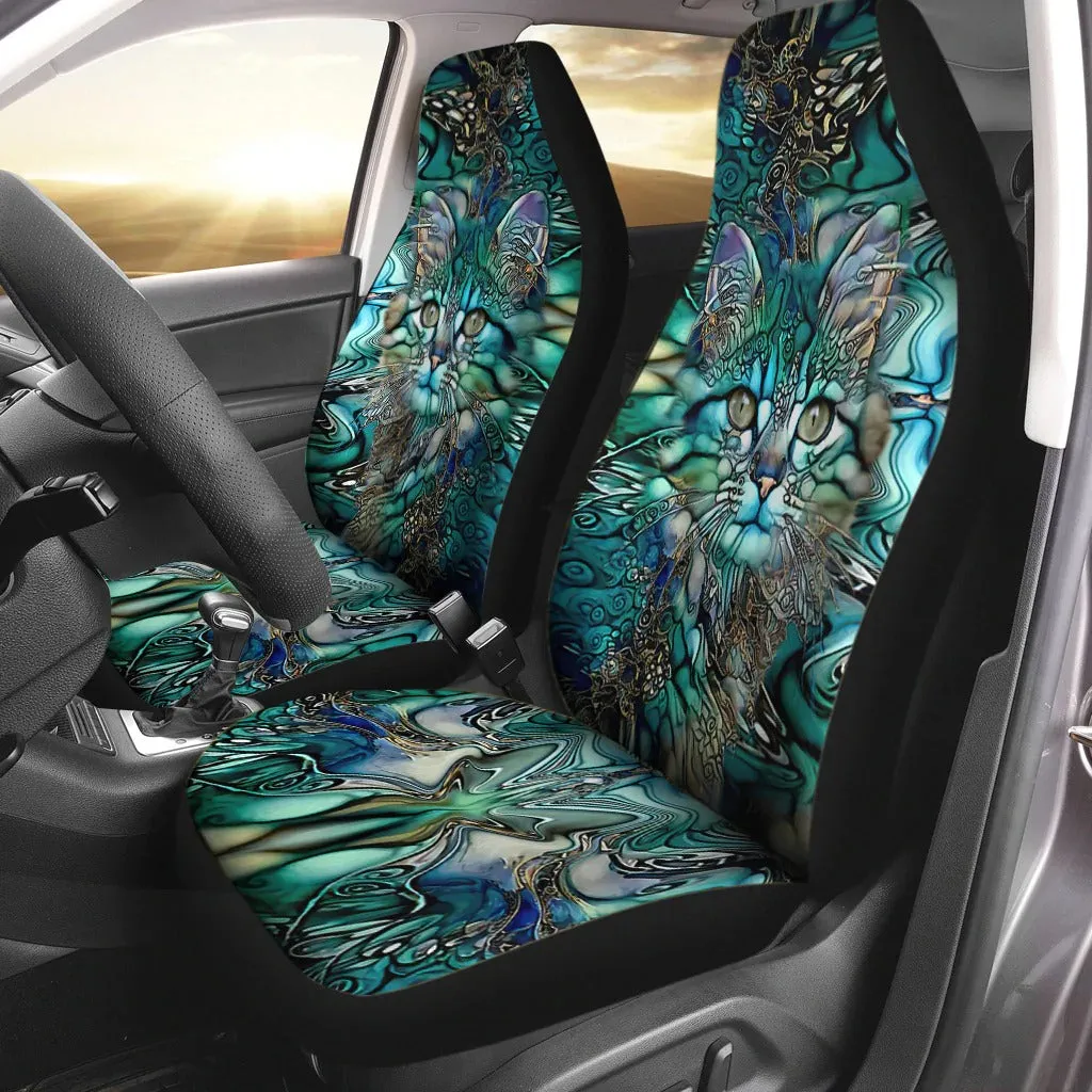 Magical Cat Cat Seat Covers For Men Women, Winter Car Seat Cover
