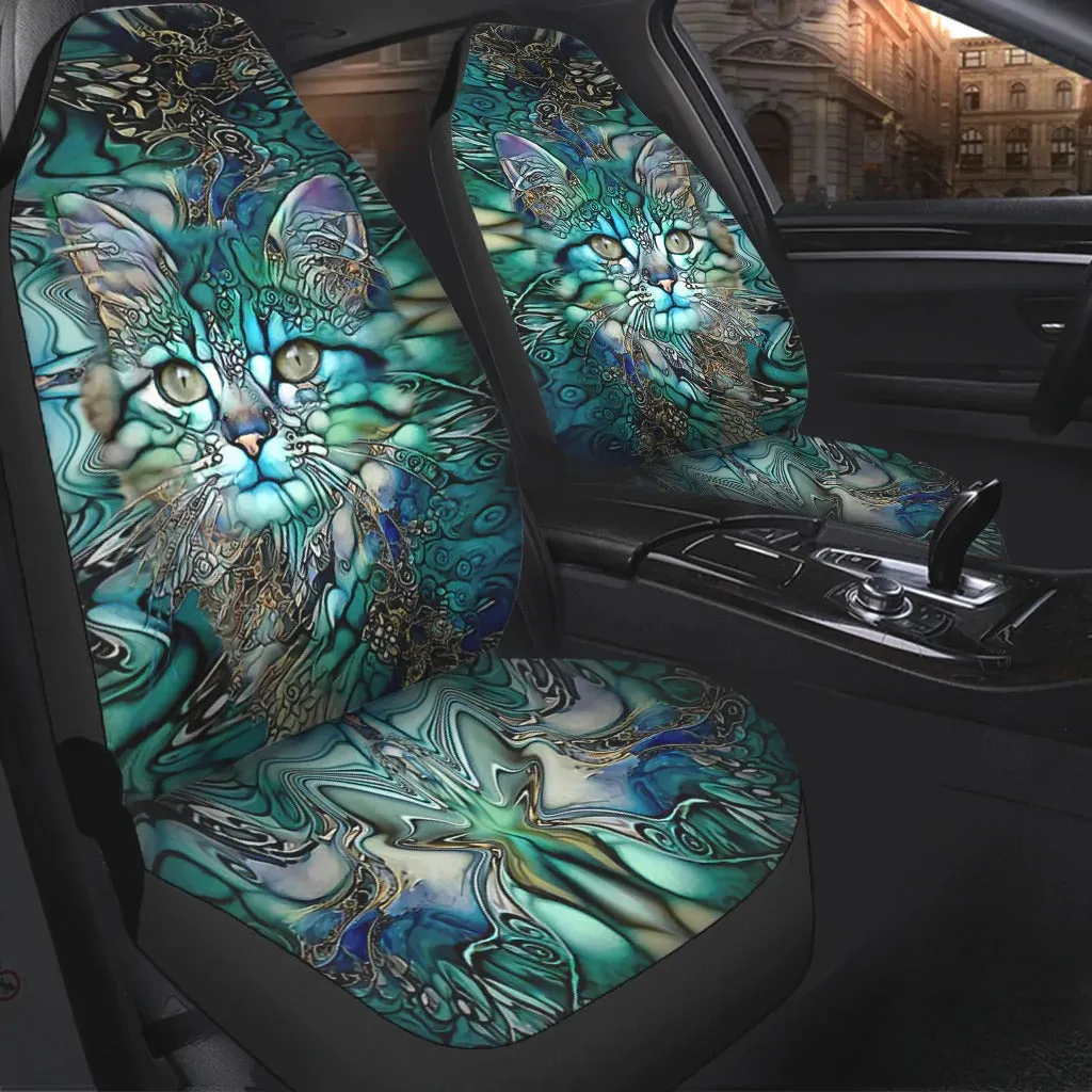 Magical Cat Cat Seat Covers For Men Women, Winter Car Seat Cover