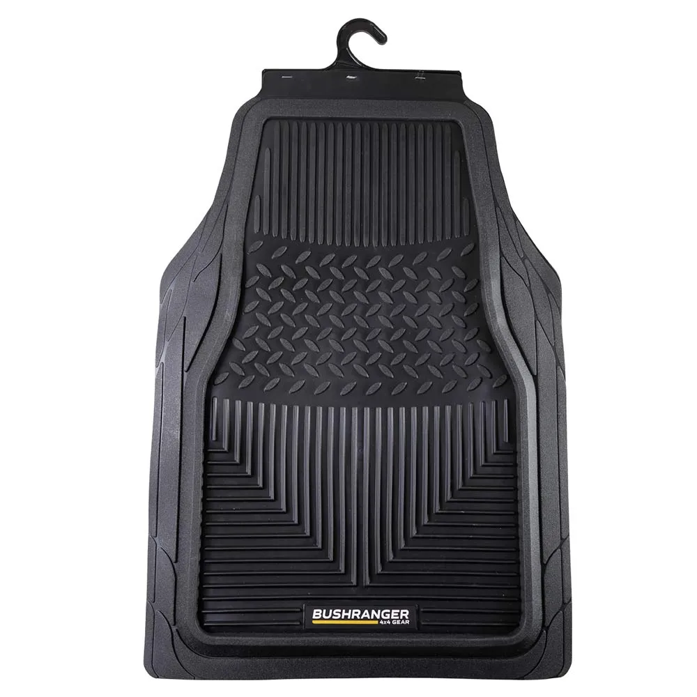 Mud Tamer Floor Mats | Front | Black | Bushranger