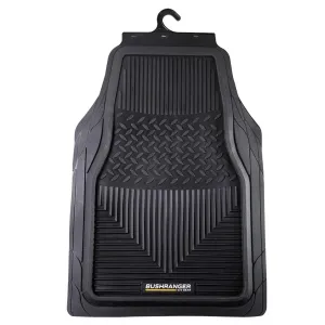 Mud Tamer Floor Mats | Front | Black | Bushranger